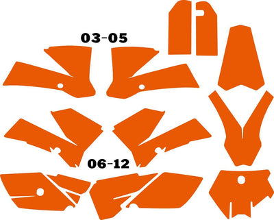 Personalized Graphics Kit Decal Wrap For KTM 85-105 03-12