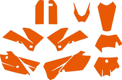 Custom Graphics Kit Decal Wrap For KTM EXC 05-07
