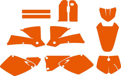 Personalized Graphics Kit Decal Wrap For KTM SX 01-02
