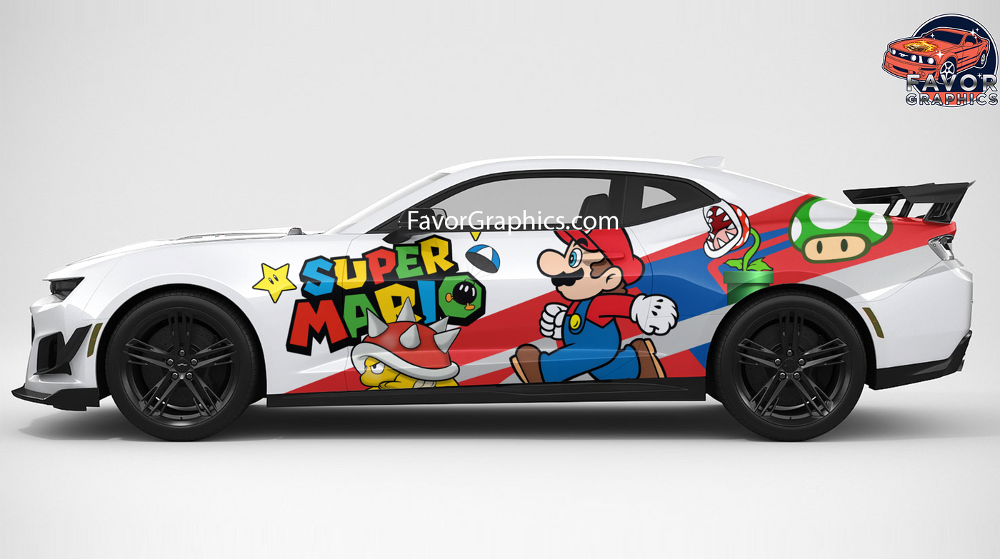 Mario Itasha Full Car Vinyl Wrap Decal Sticker