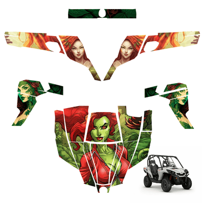 Poison Ivy Vinyl Wrap Decal Sticker for Can-am Commander 1000