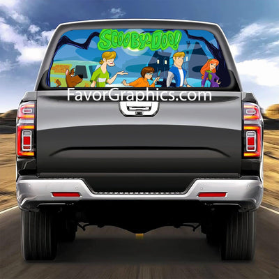 Scooby Doo Rear Window Perforated Graphic Vinyl Decal Cars Trucks