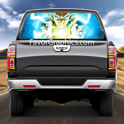 Vegeta Rear Window Perforated Graphic Vinyl Decal Car Truck UTV