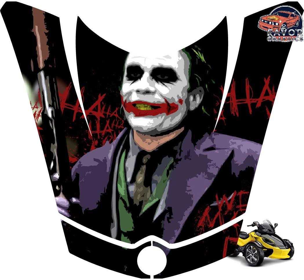 Joker Hood Vinyl Wrap Decal Sticker For Can-am Spyder RS GS