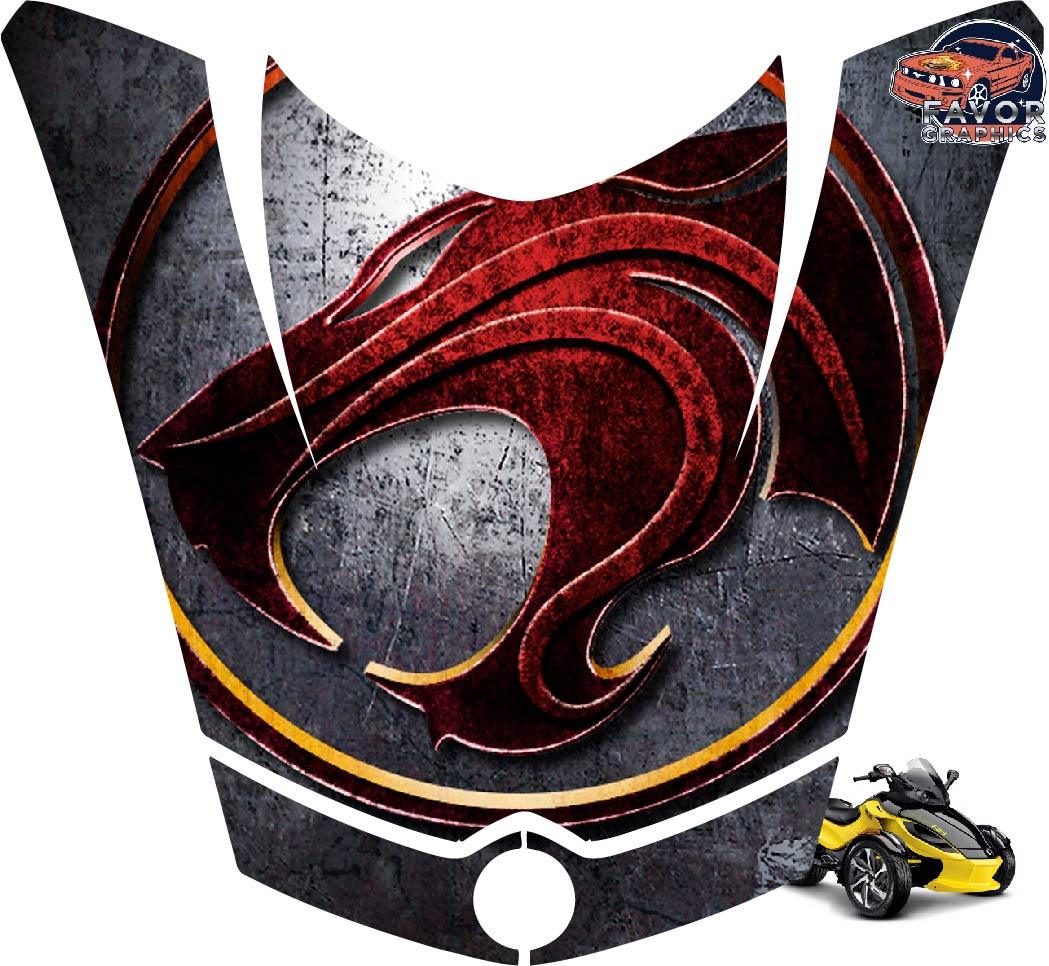 Thundercats Hood Vinyl Wrap Decal Sticker For Can-am Spyder RS GS