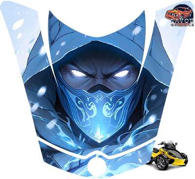 Sub Zero Hood Vinyl Wrap Decal Sticker For Can-am Spyder RS GS