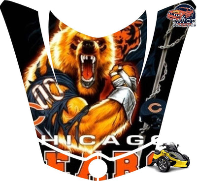 Chicago Bears Hood Vinyl Wrap Decal Sticker For Can-am Spyder RS GS