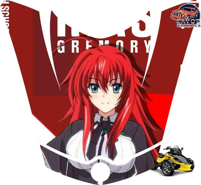 Rias Gremory Hood Vinyl Wrap Decal Sticker For Can-am Spyder RS GS