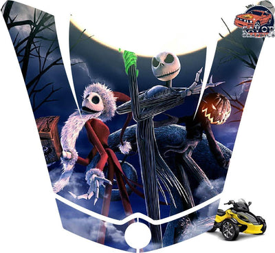 Nightmare Before Christmas Hood Vinyl Wrap Decal Sticker For Can-am Spyder RS GS