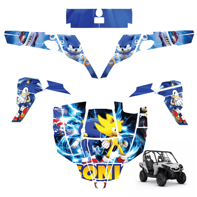 Sonic The Hedgehog Vinyl Wrap Decal Sticker for Can-am Commander 1000