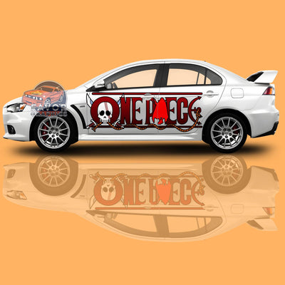 One Piece Itasha Car Side Door Decal - Vinyl Sticker