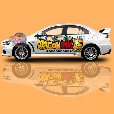 Dragon Ball Super Itasha Car Side Door Decal - Vinyl Sticker