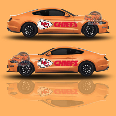 Kansas City Chiefs Itasha Car Door Decal, Vinyl Sticker