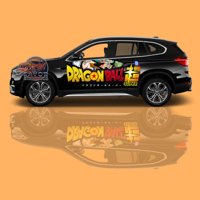 Dragon Ball Super Itasha Car Side Door Decal - Vinyl Sticker