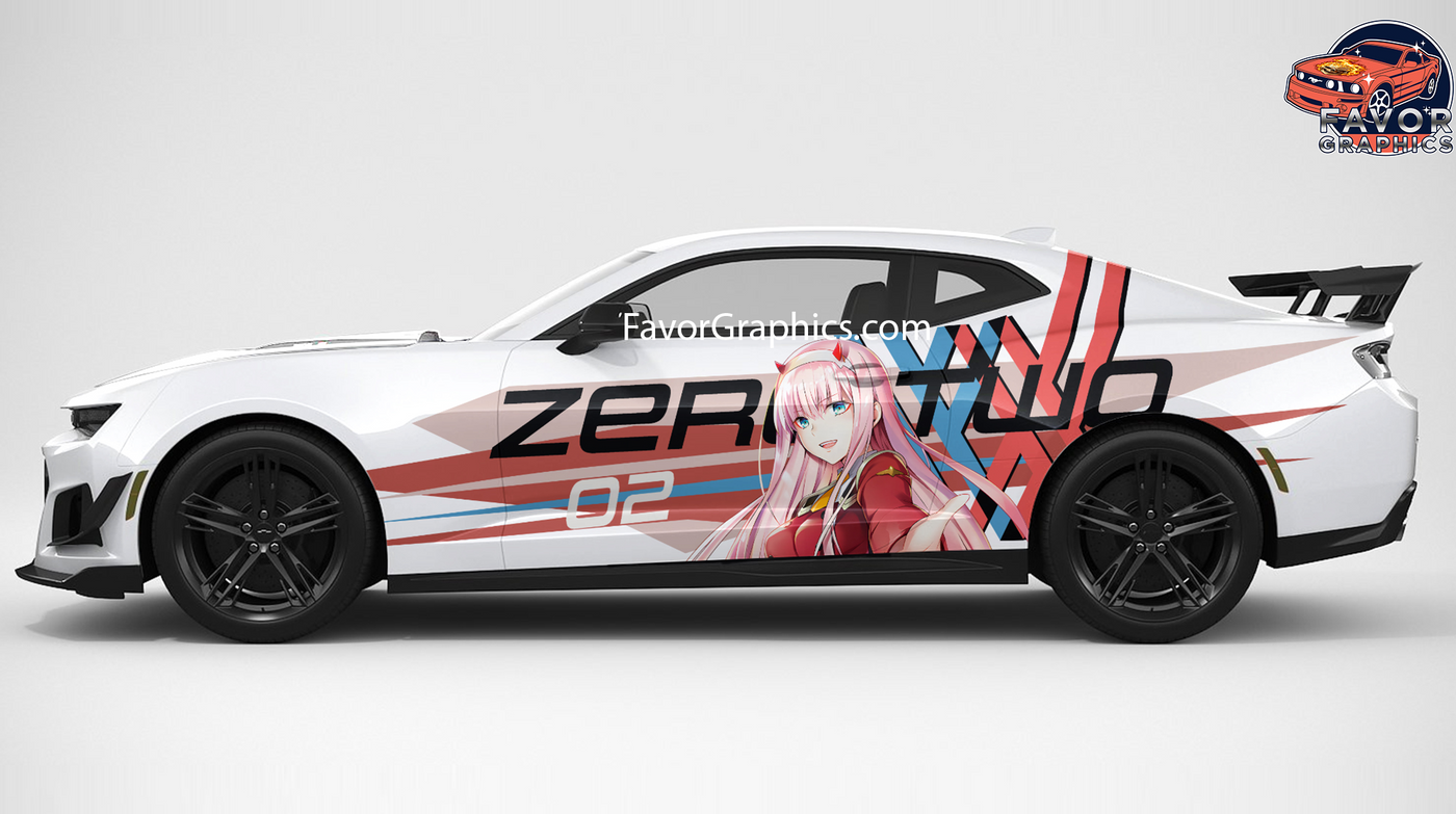 Zero Two Itasha Full Car Vinyl Wrap Decal Sticker