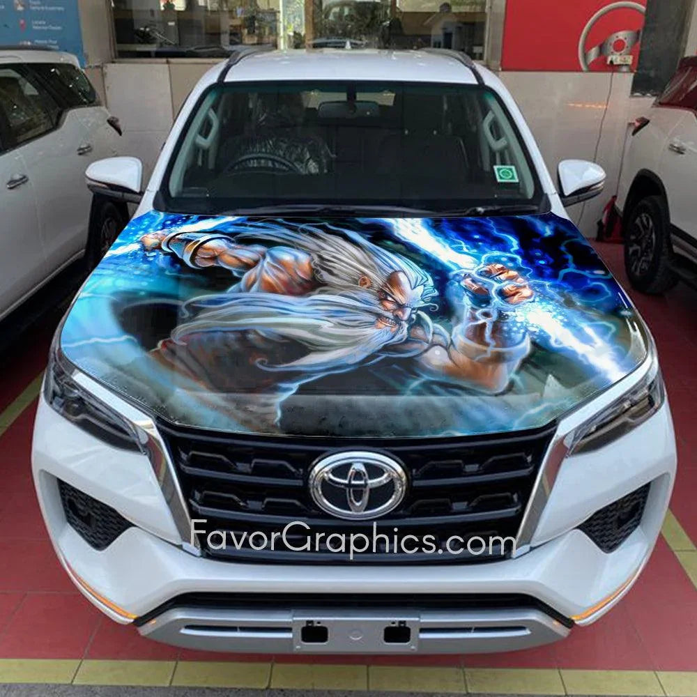 Zeus God of War Itasha Car Vinyl Hood Wrap Decal Sticker – Favor Graphics