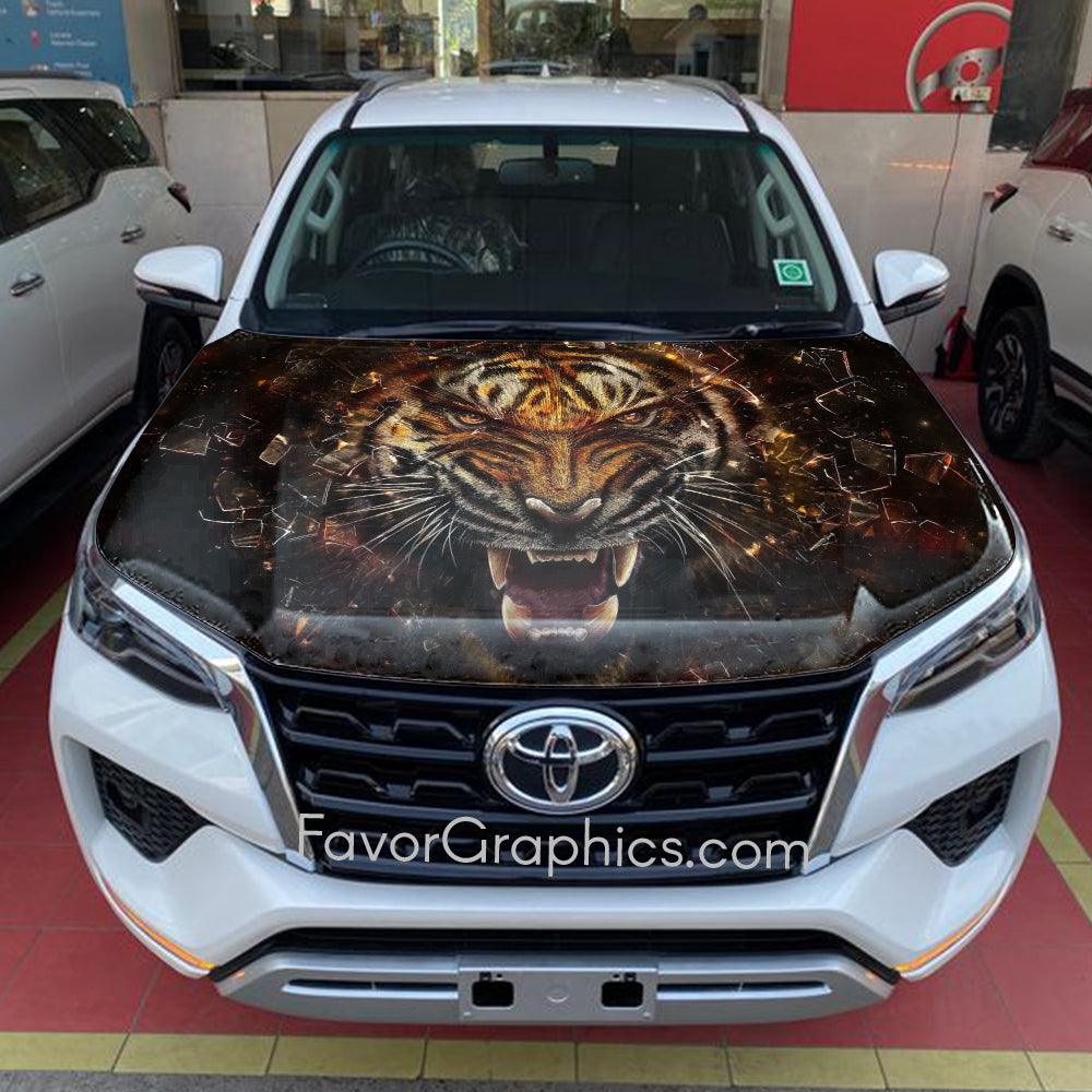 Tiger Itasha Car Vinyl Hood Wrap Decal Sticker