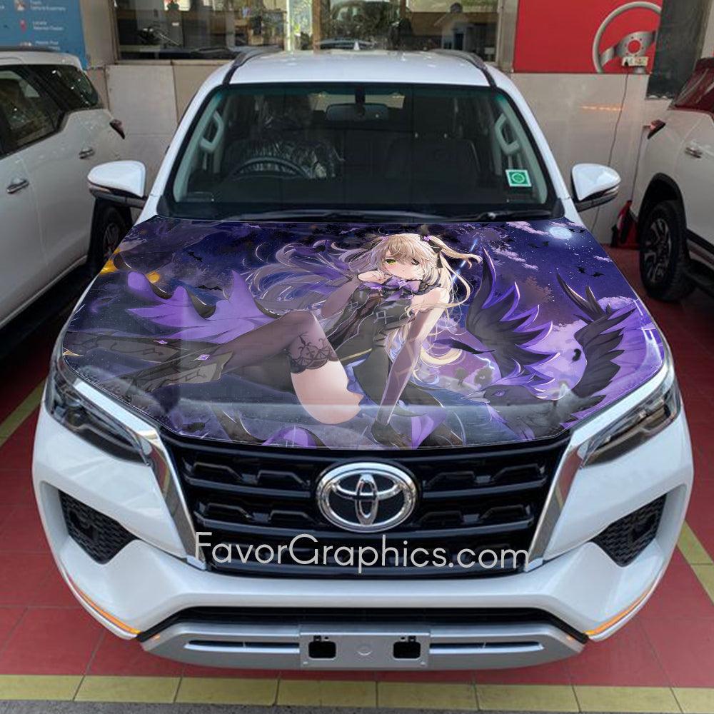 Fischl Genshin Impact Itasha Car Vinyl Hood Wrap Decal Sticker