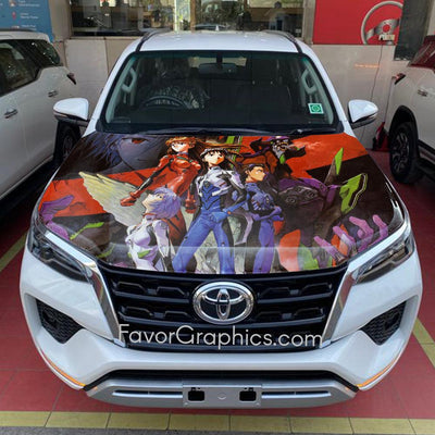 Neon Genesis Evangelion Itasha Car Vinyl Hood Wrap Decal Sticker