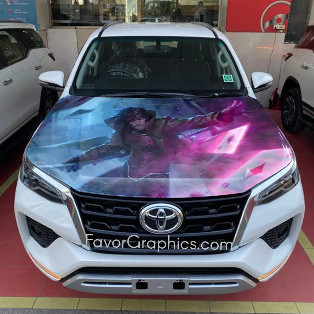 Gambit Cards X Men Itasha Car Vinyl Hood Wrap Decal Sticker – Favor ...