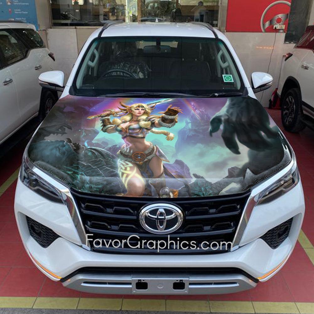 Freya God of War Itasha Car Vinyl Hood Wrap Decal Sticker