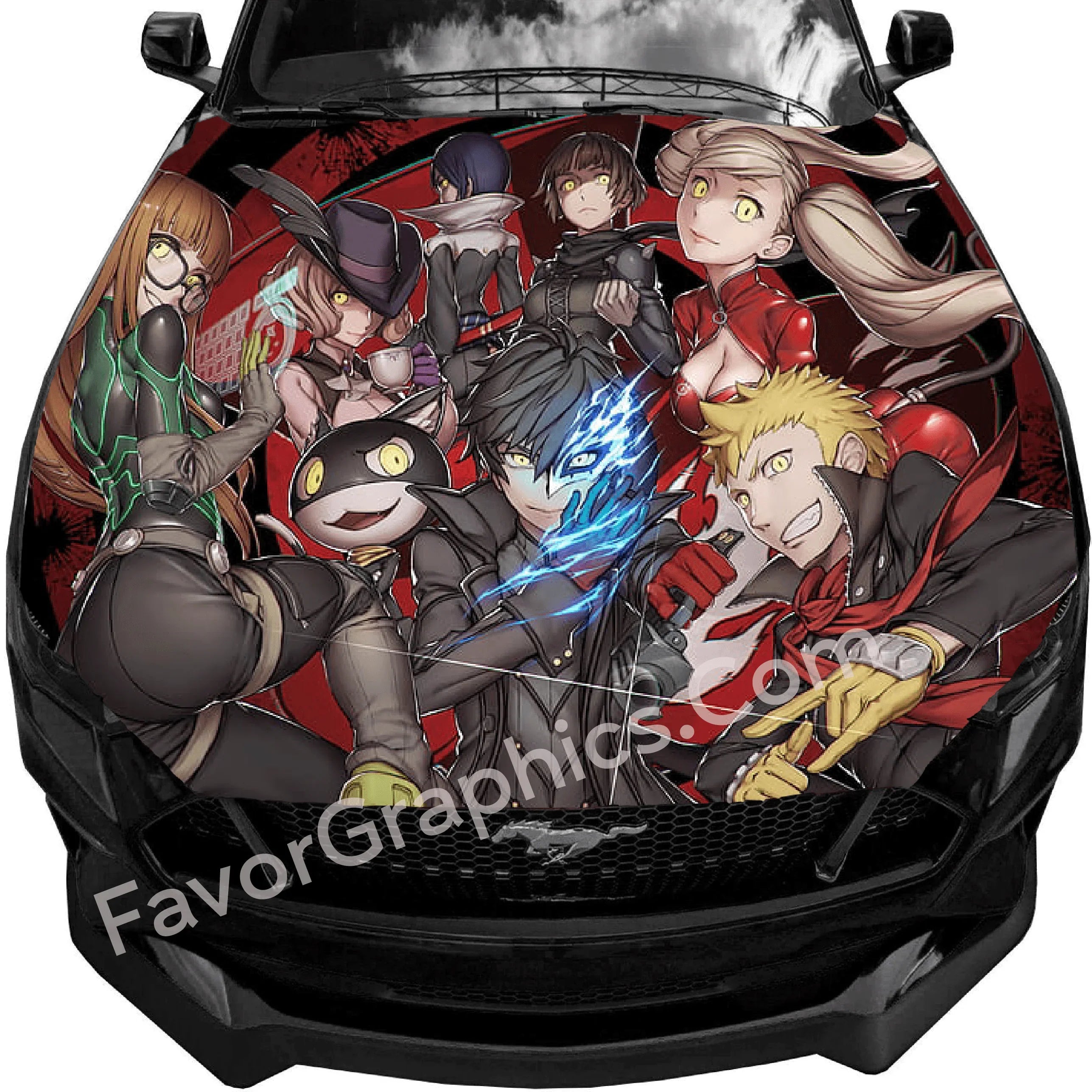 Persona 5 Car Decal Sticker Vinyl Hood Wrap – Favor Graphics