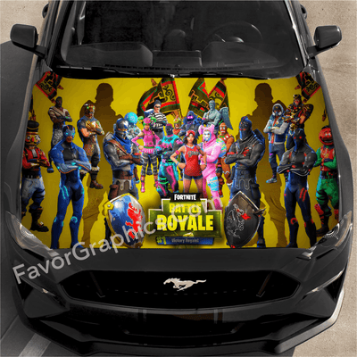 Fortnite Battle Royale Car Decal Sticker Vinyl Hood Wrap