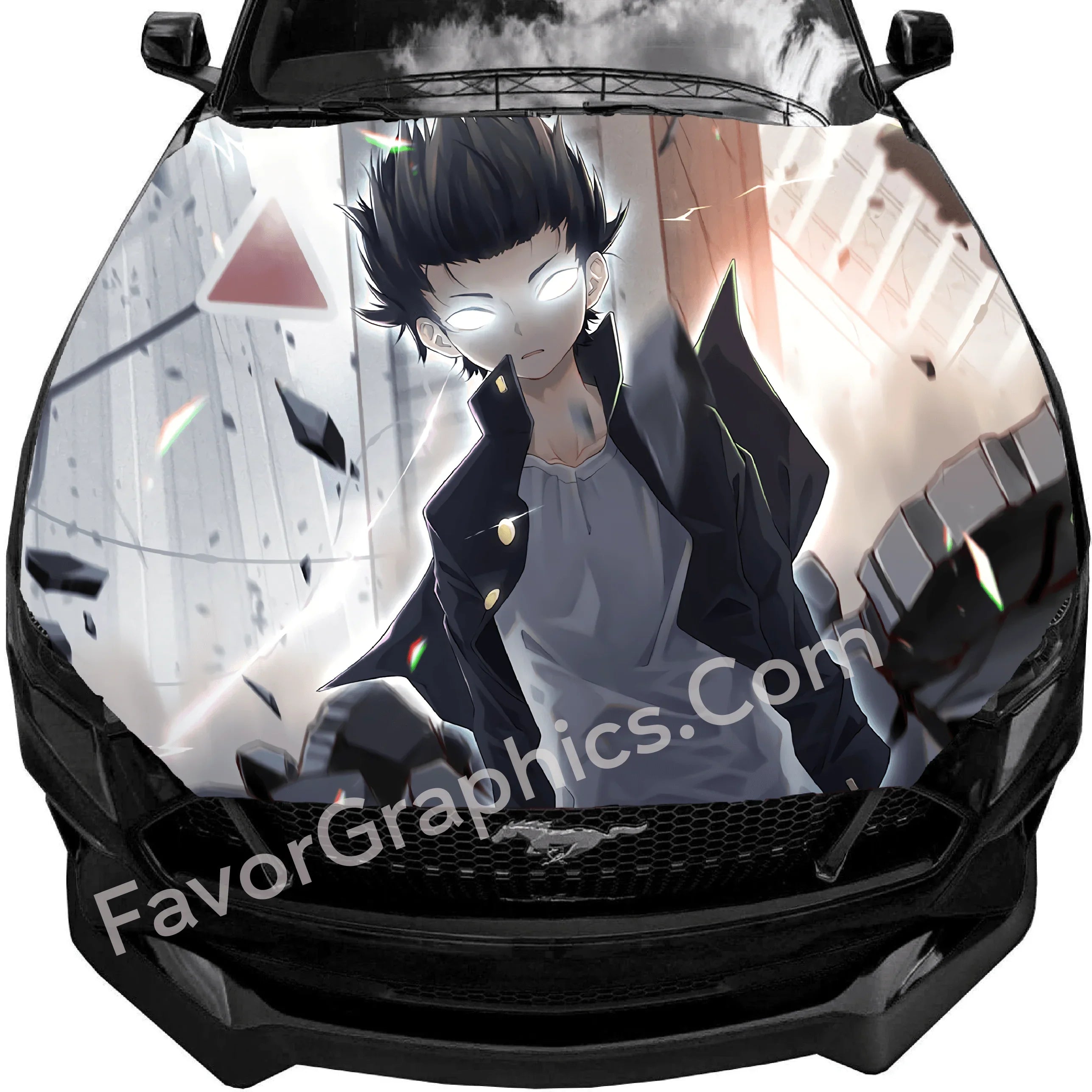 Mob Psycho 100 Shigeo Kageyama Car Decal Sticker Vinyl Hood Wrap ...