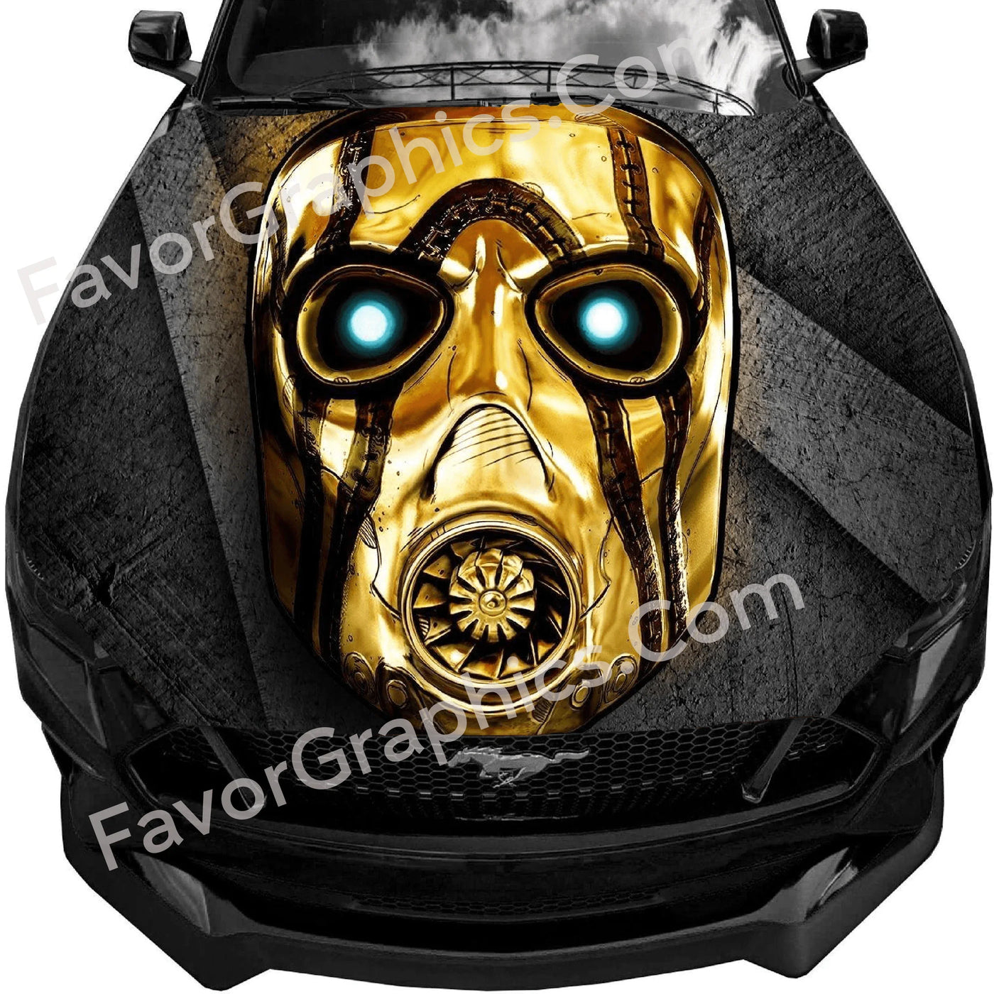 borderlands motorcycle helmet Borderlands Car Decal Sticker Vinyl Hood Wrap – Favor Graphics