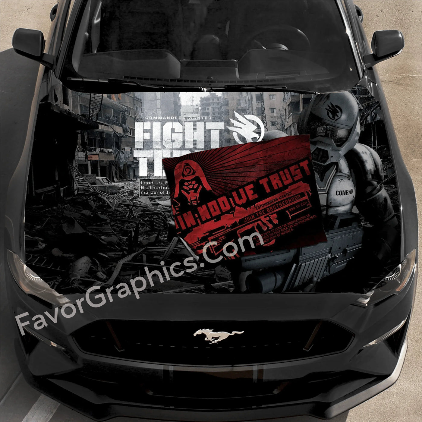 Command And Conquer Car Decal Sticker Vinyl Hood Wrap – Favor Graphics