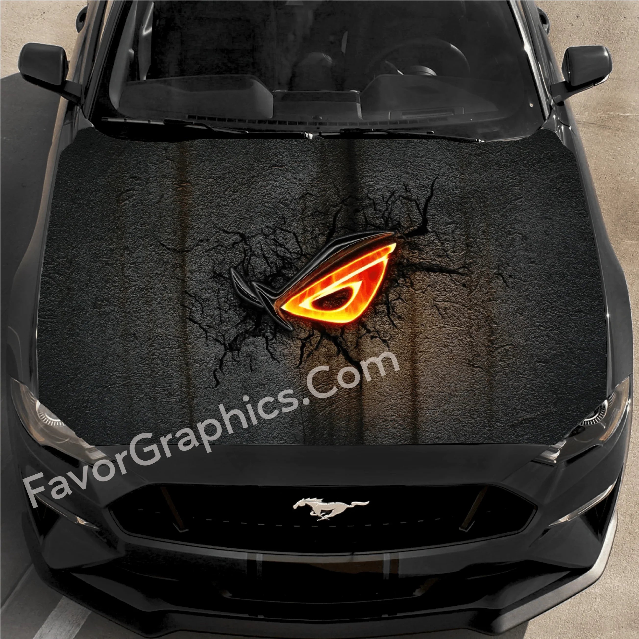 Republic Of Gamers Car Decal Sticker Vinyl Hood Wrap – Favor Graphics