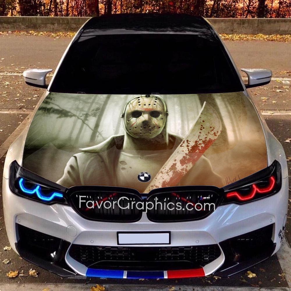 Jason Voorhees Itasha Car Vinyl Hood Wrap Decal Sticker – Favor Graphics