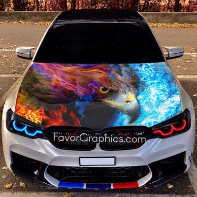 Eagle Itasha Car Vinyl Hood Wrap Decal Sticker