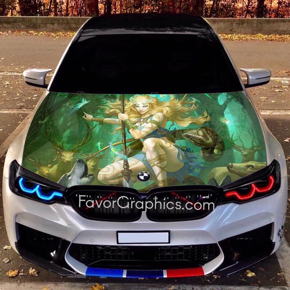 Cryptids Itasha Car Vinyl Hood Wrap Decal Sticker