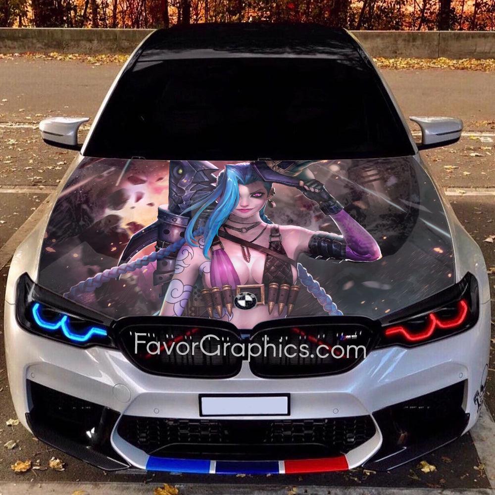 Jinx League of Legends Itasha Car Vinyl Hood Wrap Decal Sticker