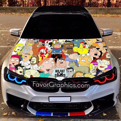 Family Guy Itasha Car Vinyl Hood Wrap Decal Sticker