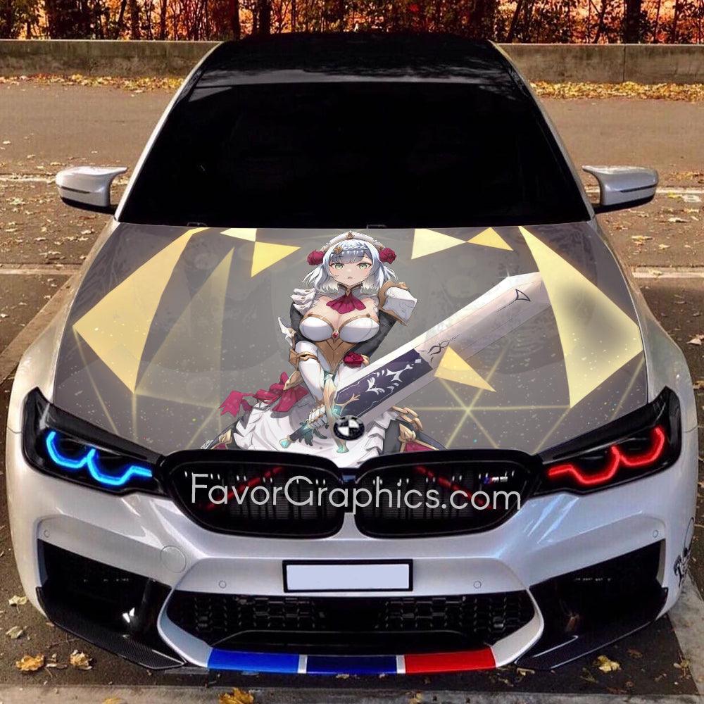 Noelle Genshin Impact Itasha Car Vinyl Hood Wrap Decal Sticker