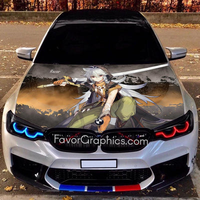 Razor Genshin Impact Itasha Car Vinyl Hood Wrap Decal Sticker