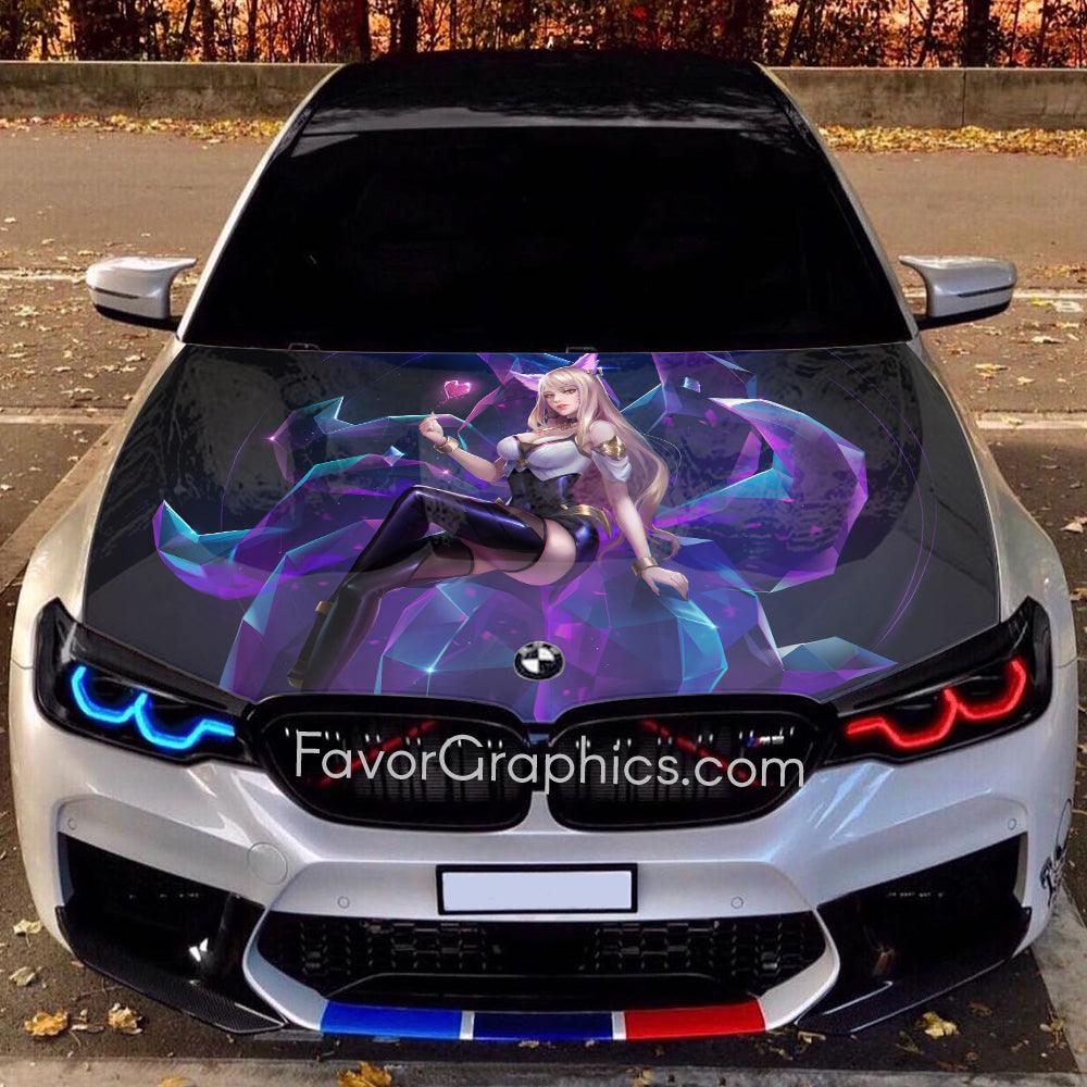 Ahri K/DA Itasha Car Vinyl Hood Wrap Decal Sticker