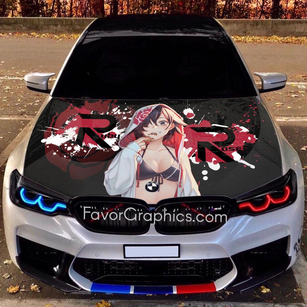 RWBY Sticker RWBY Ruby Rose Bumper Sticker - 5 Inch Vinyl Decal For ...