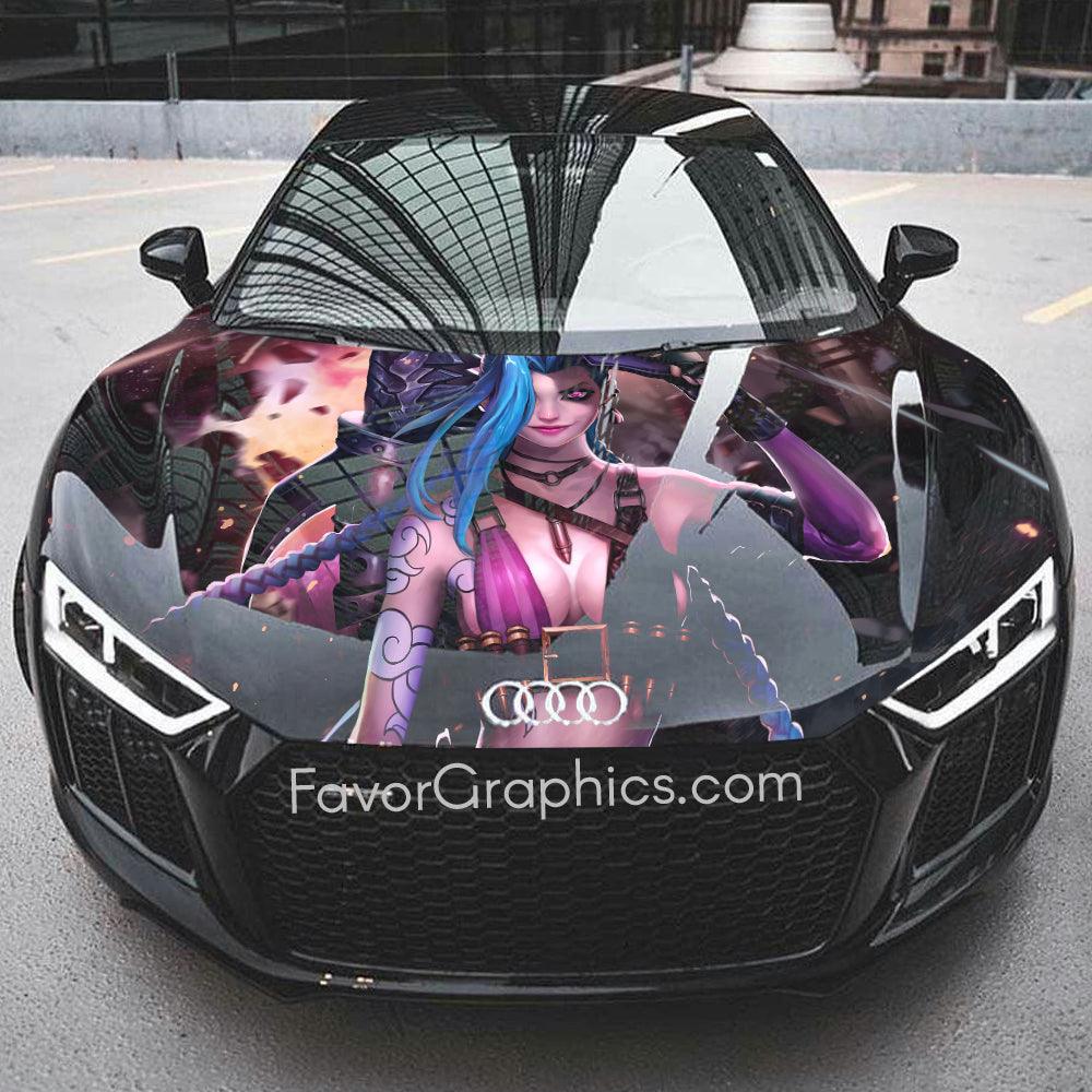 Jinx League of Legends Itasha Car Vinyl Hood Wrap Decal Sticker