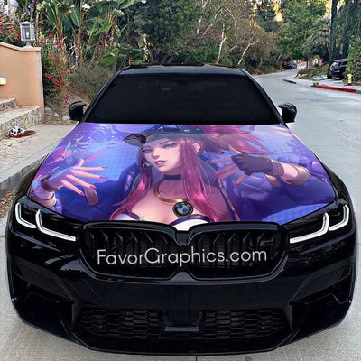 Akali K/DA Itasha Car Vinyl Hood Wrap Decal Sticker