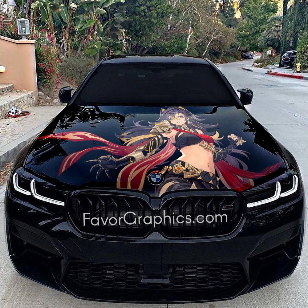 Dehya Genshin Impact Itasha Car Vinyl Hood Wrap Decal Sticker