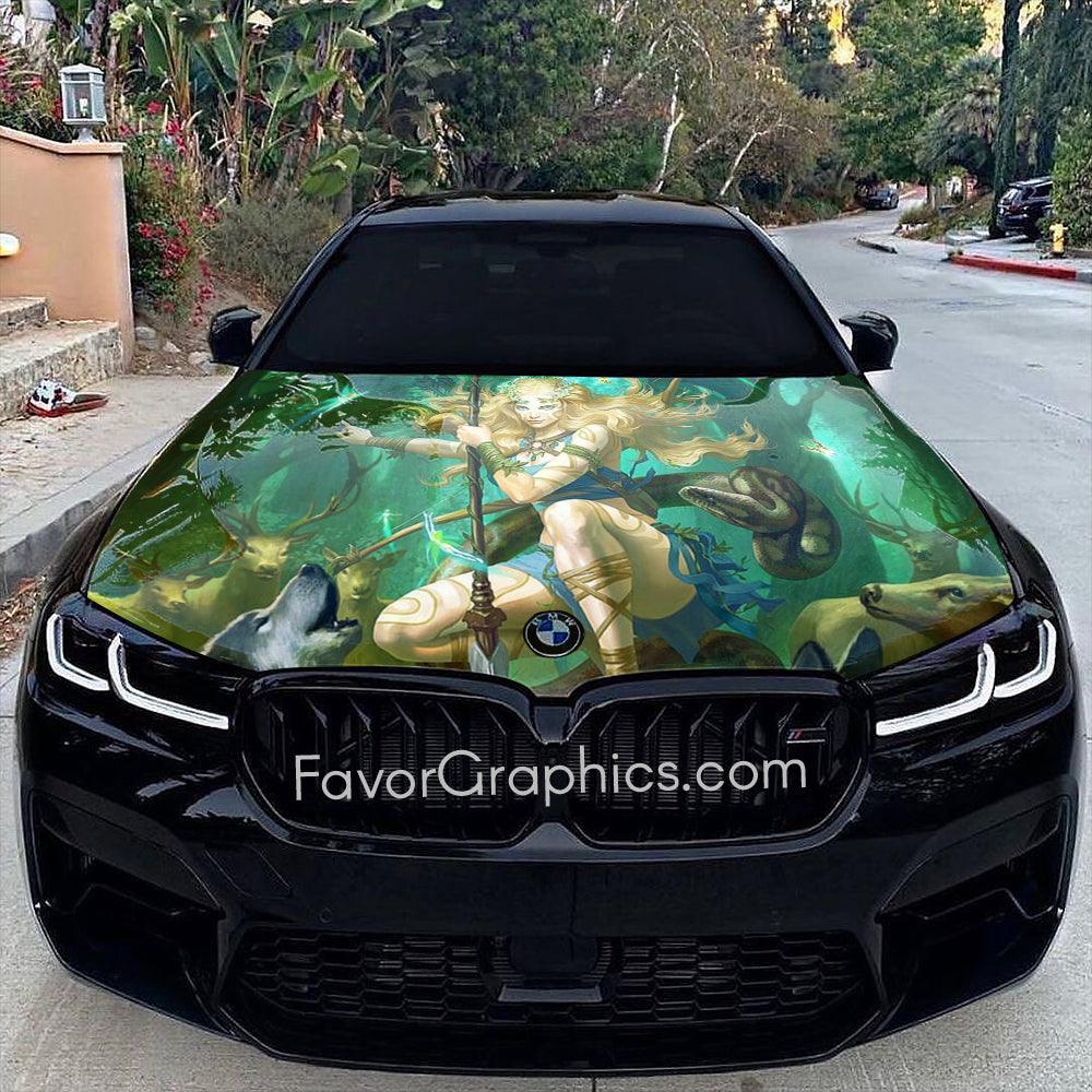 Cryptids Itasha Car Vinyl Hood Wrap Decal Sticker