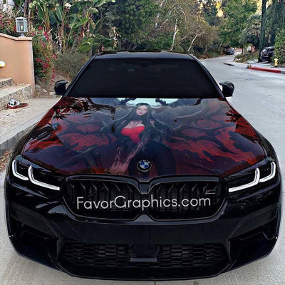 Succubus Itasha Car Vinyl Hood Wrap Decal Sticker