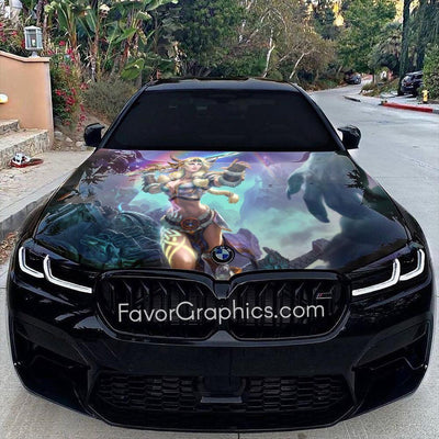 Freya God of War Itasha Car Vinyl Hood Wrap Decal Sticker