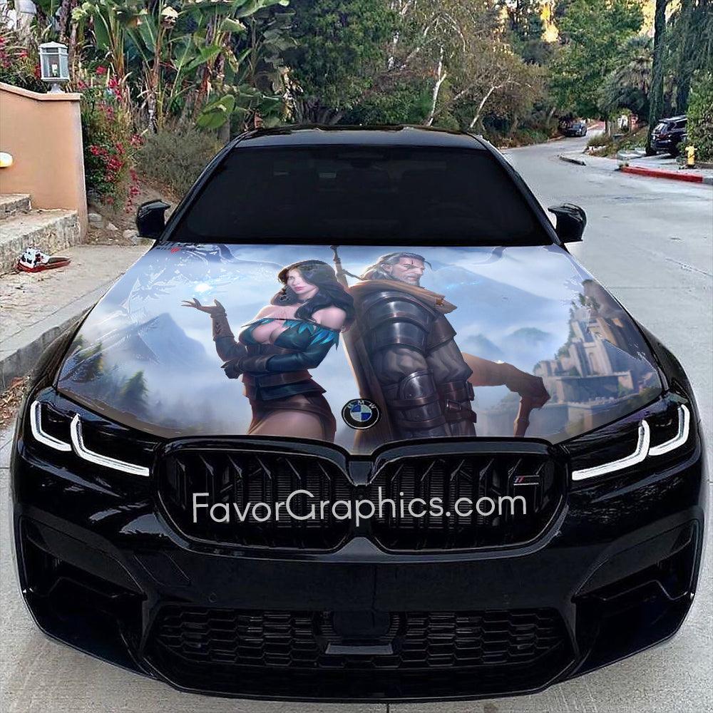 Geralt of Rivia Itasha Car Vinyl Hood Wrap Decal Sticker