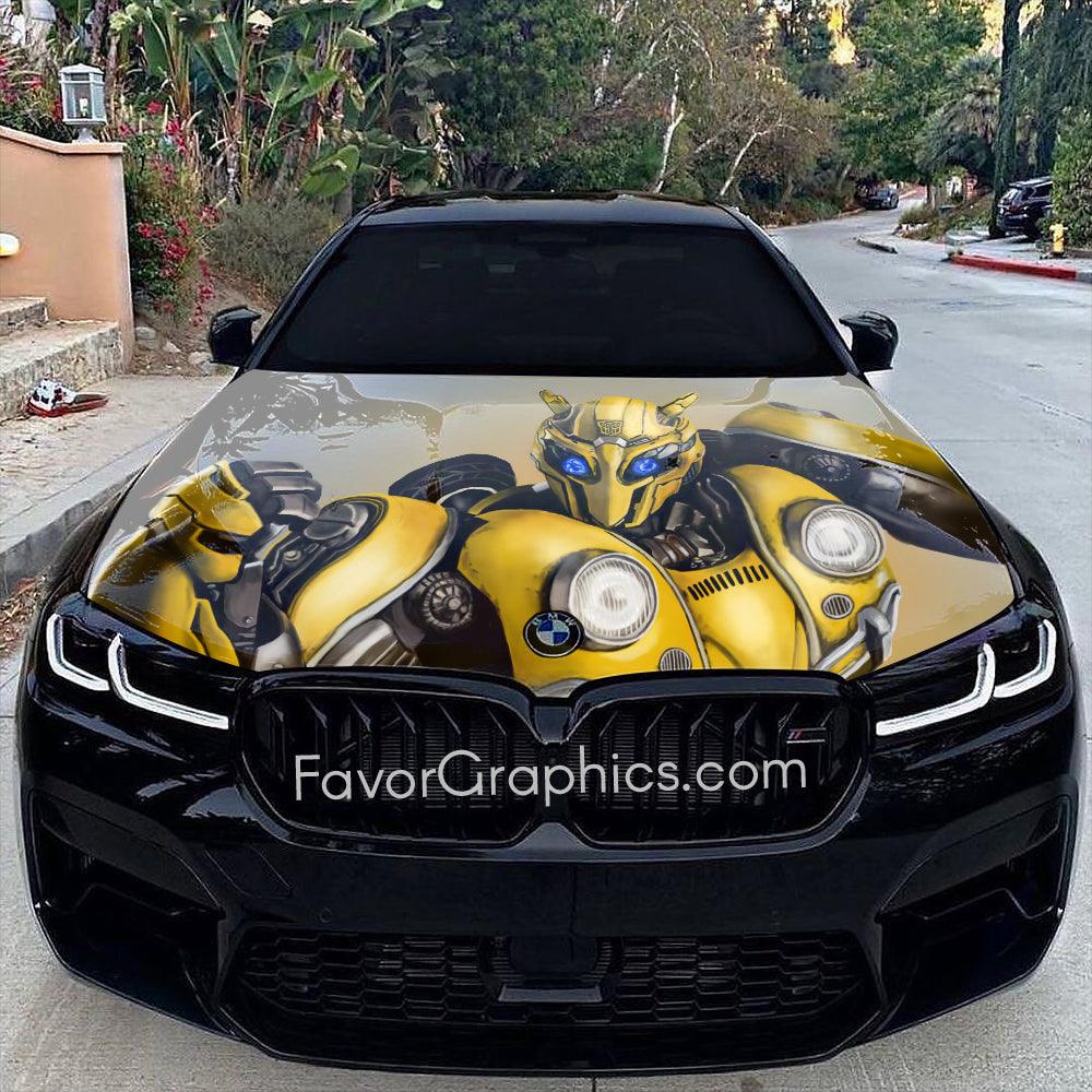 Bumblebee Transformers Itasha Car Vinyl Hood Wrap Decal Sticker