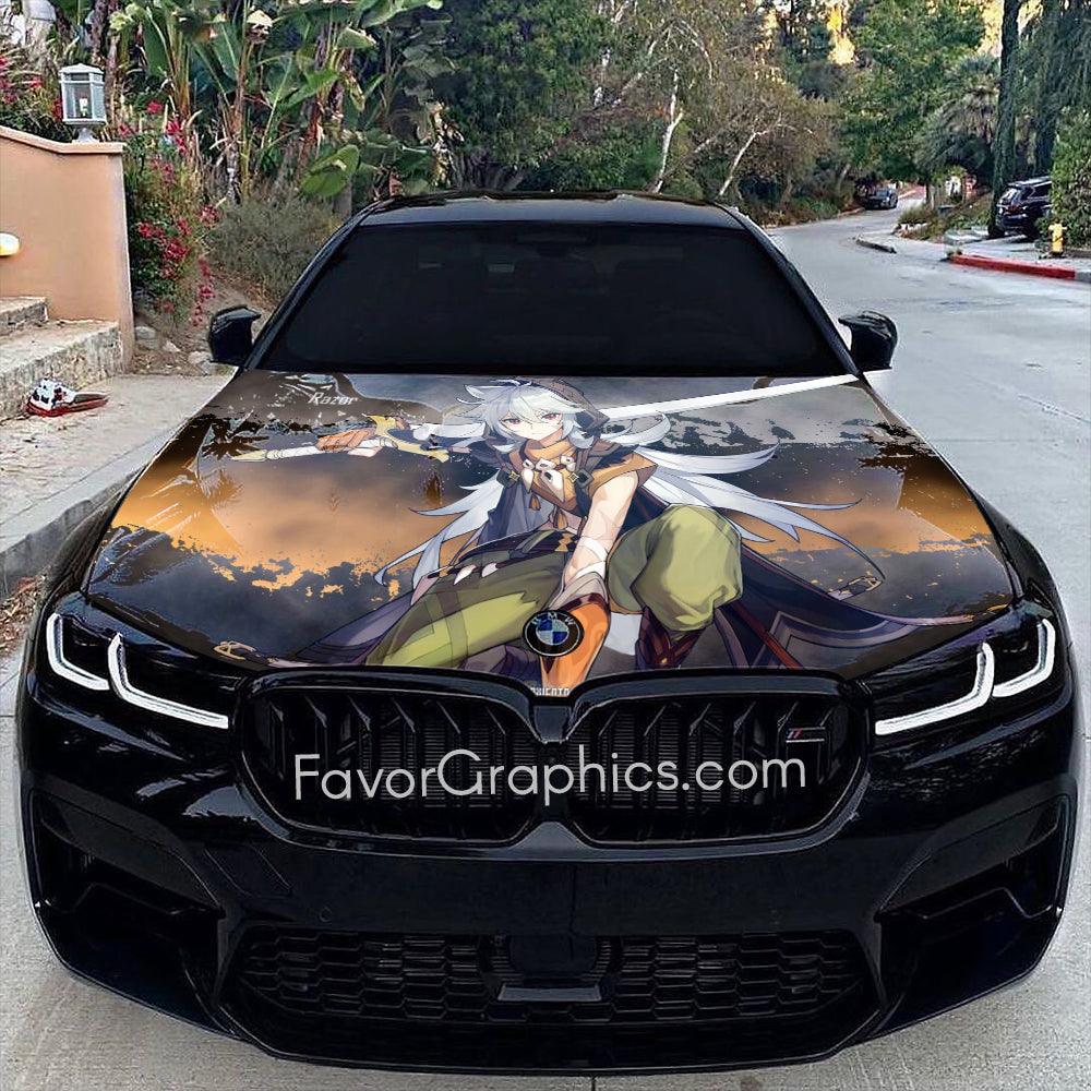 Razor Genshin Impact Itasha Car Vinyl Hood Wrap Decal Sticker