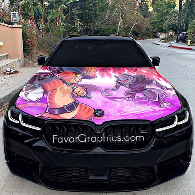 Puss vs Death Itasha Car Vinyl Hood Wrap Decal Sticker